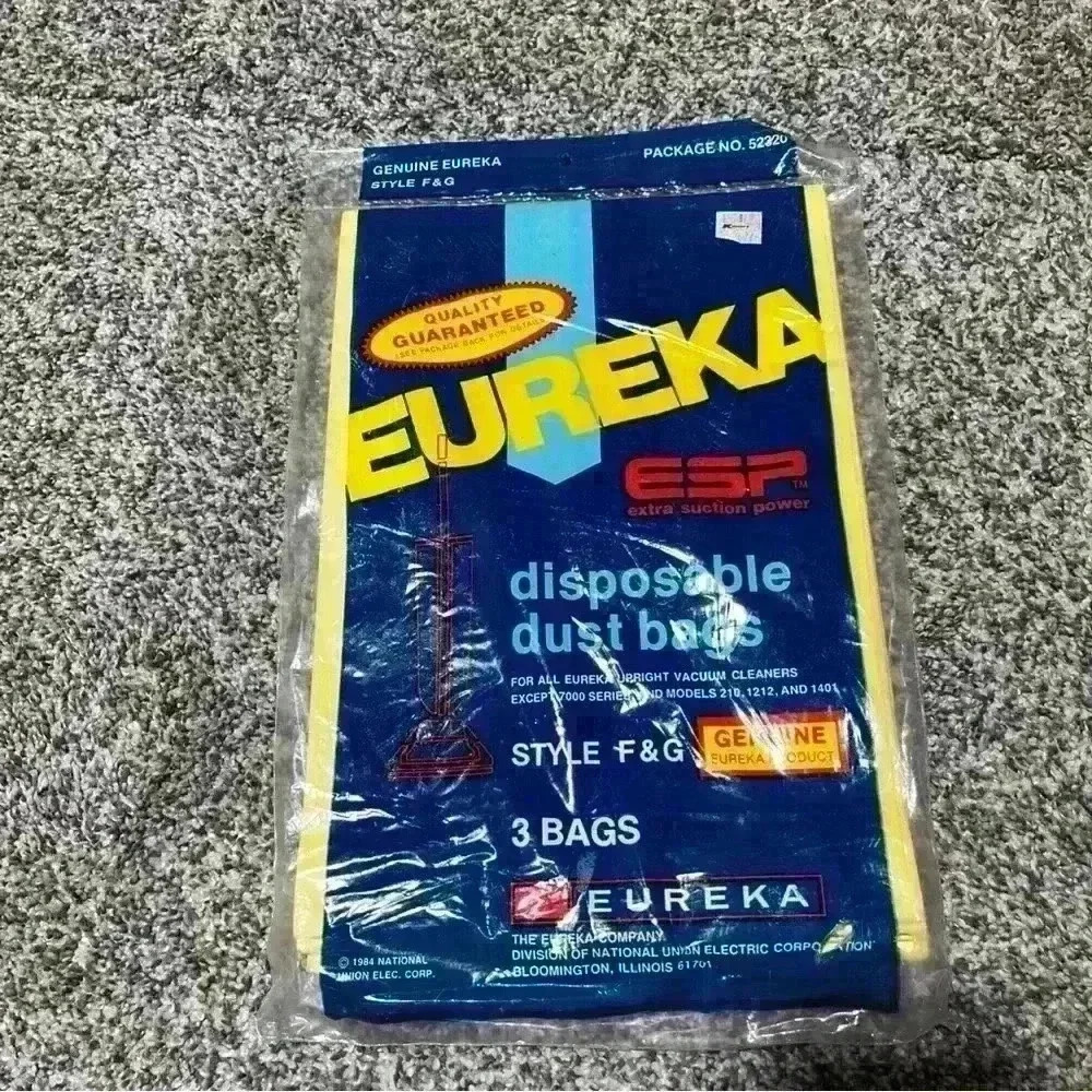Authentic Eureka Vacuum Dust Bags Style F&G 52320 (3-Pack) - New